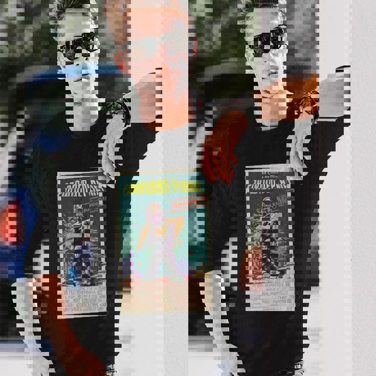 クラシックヴィンテージホラーレトロムービーポスターコレクターズtシャツ 長袖Tシャツ 彼への贈り物