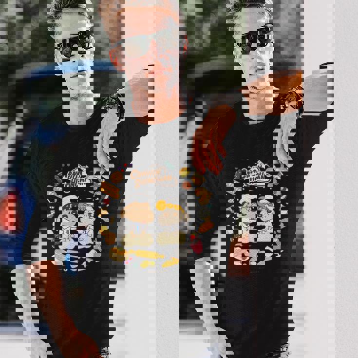 クレヨンしんちゃん ひまわりとパンづくり デザートタイム 長袖Tシャツ 彼への贈り物