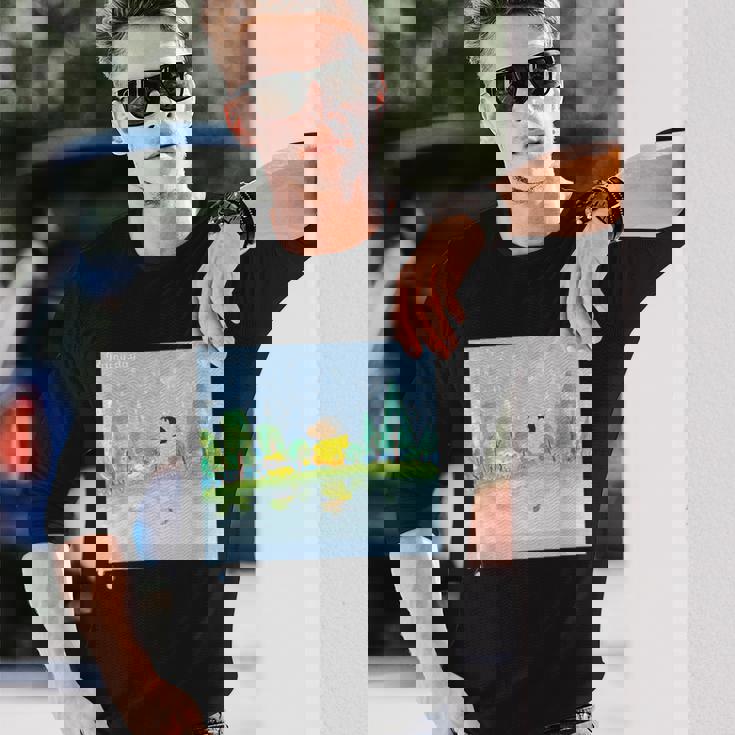 クレヨンしんちゃん 雨の日のお散歩 長袖Tシャツ 彼への贈り物