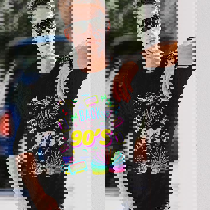 クールな90年代フォーエバー、ヴィンテージレトロバックトゥ90年代のグラフィックデザイン。 長袖Tシャツ 彼への贈り物