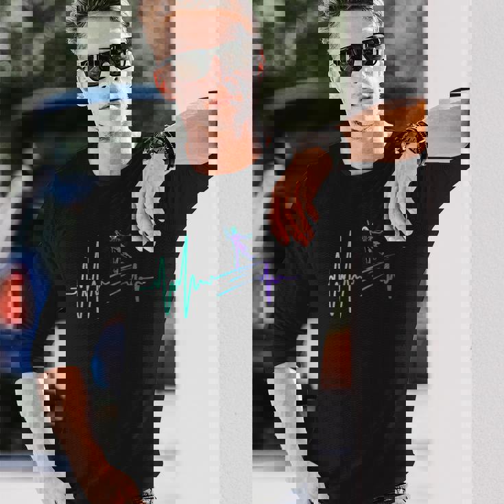 クールタップダンサー心音脈拍タップダンス教師 長袖Tシャツ 彼への贈り物