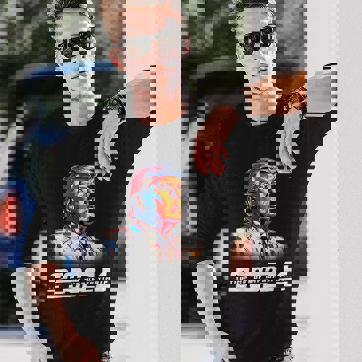 クール大統領ドナルド・トランプ 2024 長袖Tシャツ 彼への贈り物