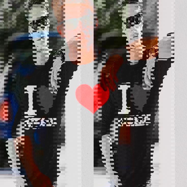 グアム I Heart Guam I Love Guam 長袖Tシャツ 彼への贈り物