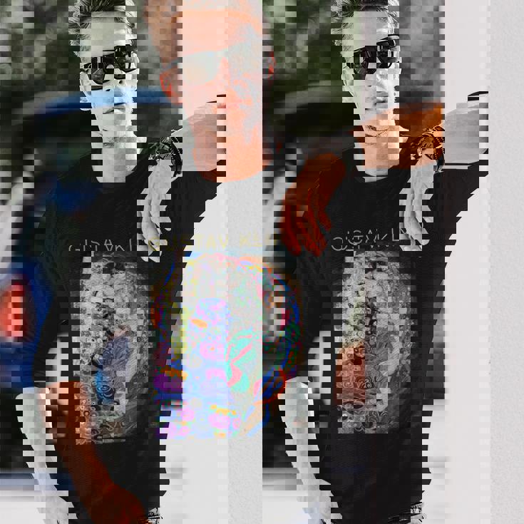 グスタフ・クリムト 乙女 アーティスト向け 長袖Tシャツ 彼への贈り物