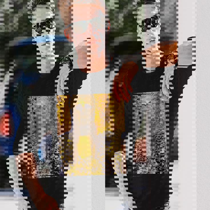 グスタフ・クリムト パラスアテナ アートデザイン 長袖Tシャツ 彼への贈り物