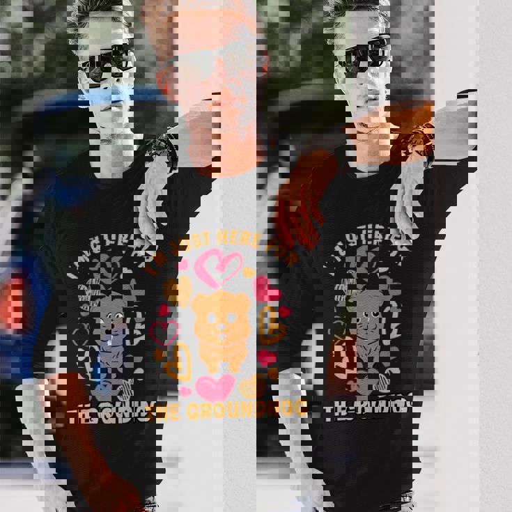 グラウンドホッグデー 2024 愛好家 2月2日 おもしろグラウンドホッグ 長袖Tシャツ 彼への贈り物