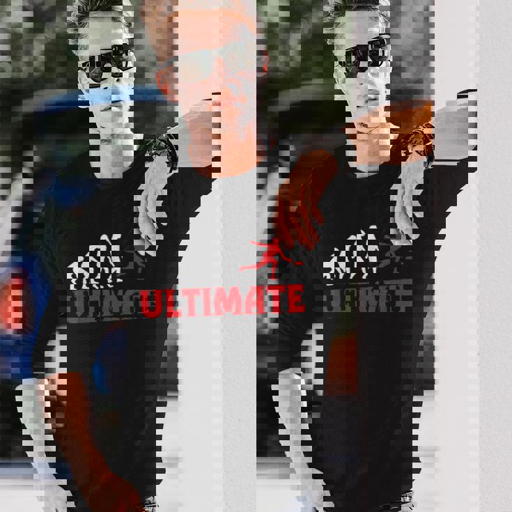 グレートアルティメットフリスビーエボリューションギフト 長袖Tシャツ 彼への贈り物