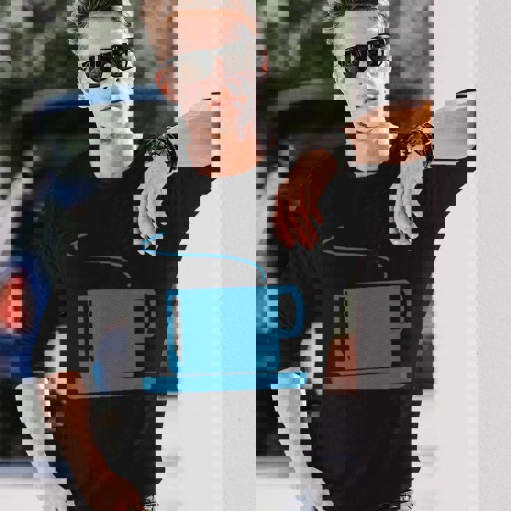 コーヒー、紅茶、カップ 長袖Tシャツ 彼への贈り物