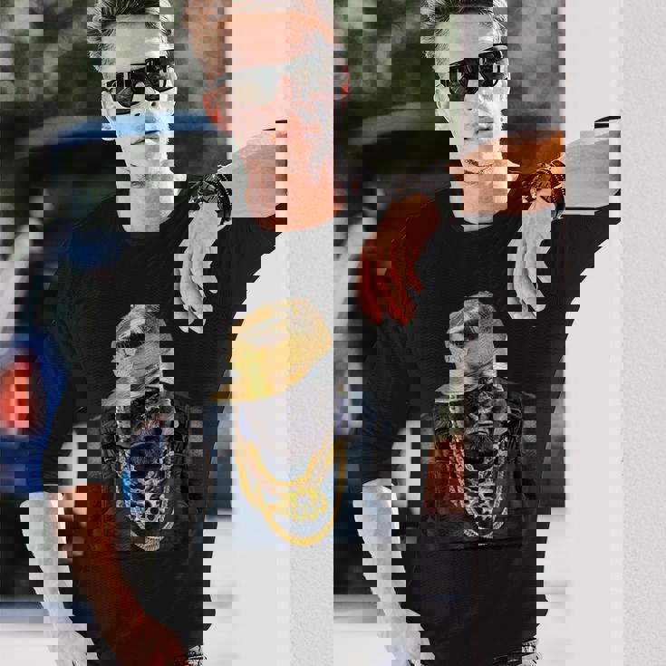 ゴリラ ラッパー ヒップホップ 長袖Tシャツ 彼への贈り物