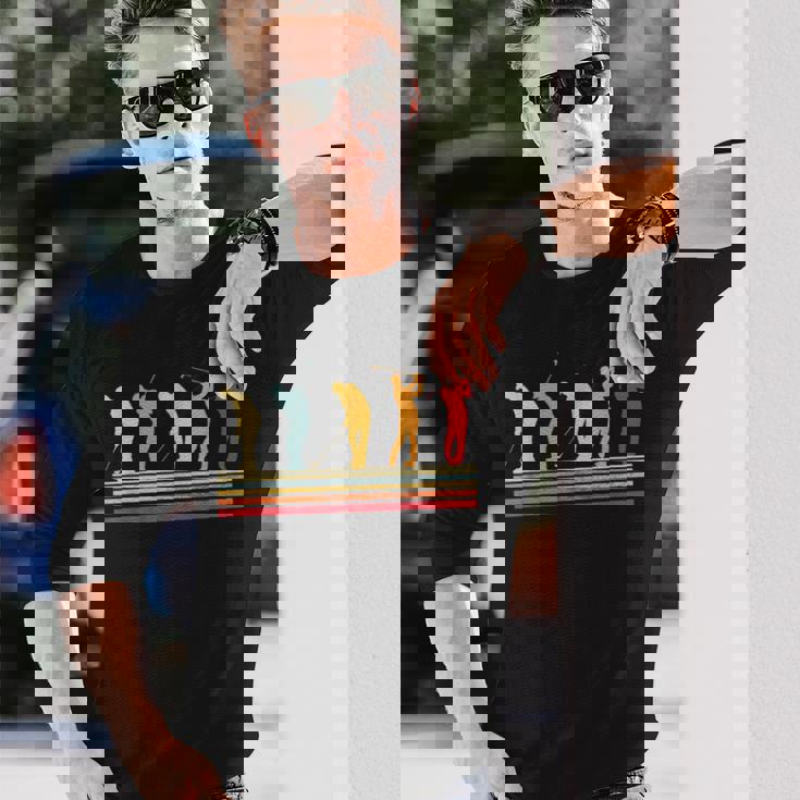 ゴルフ 面白いtシャツ 打ちっ放し メンズ おもしろ 服 練習着 ウェア ネタ 服 カラフル レトロ 長袖Tシャツ 彼への贈り物