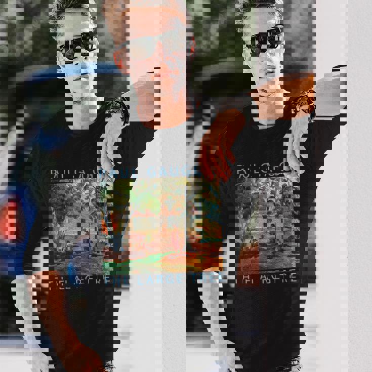 ゴーギャン 面白いtシャツ 名作 アート 印象派 絵画 メンズ レディース 面白い 服 美術 油彩画 長袖Tシャツ 彼への贈り物