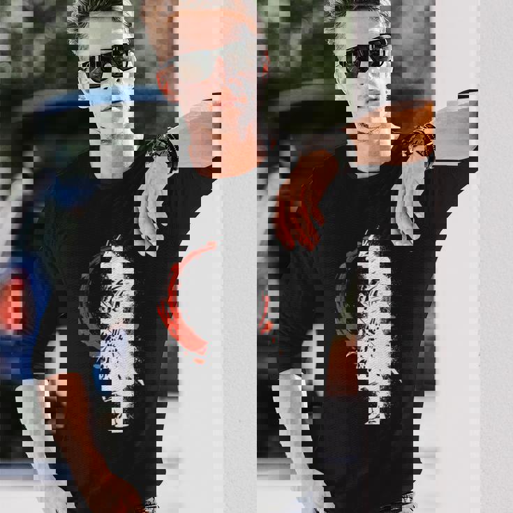 ゴーストサムライ 戦国武将 刀 アニメ マンガ 恋人 長袖Tシャツ 彼への贈り物