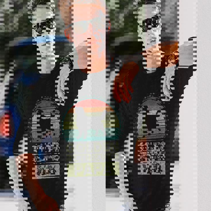 ゴールデンレトリバー 父の日 長袖Tシャツ 彼への贈り物