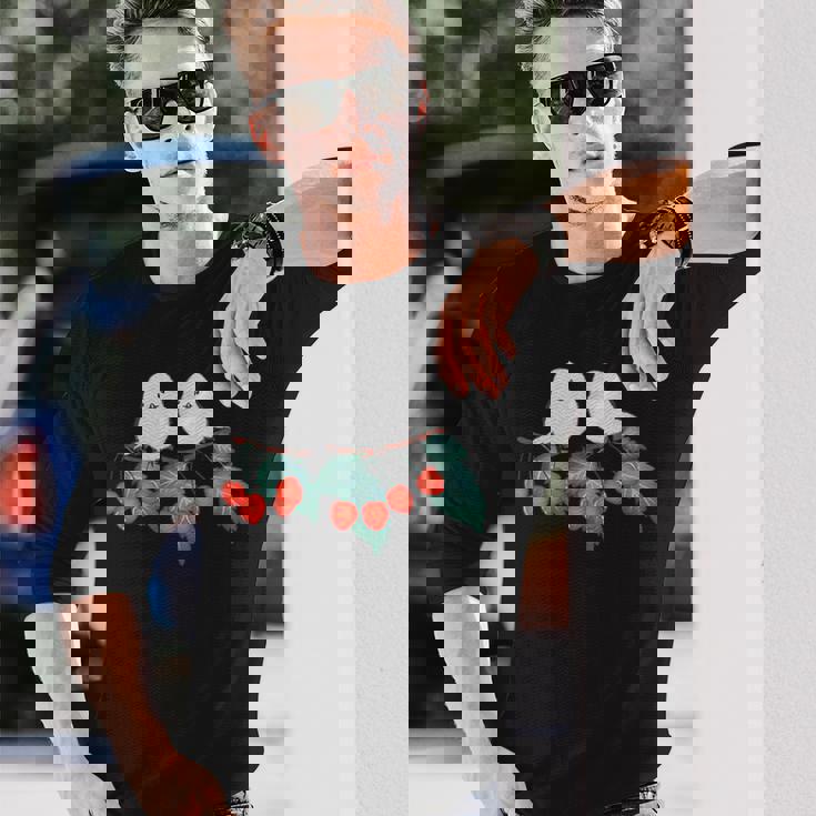 サクランボ 長袖Tシャツ 彼への贈り物