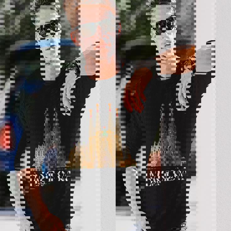 サグラダファミリア バルセロナ お土産 長袖Tシャツ 彼への贈り物