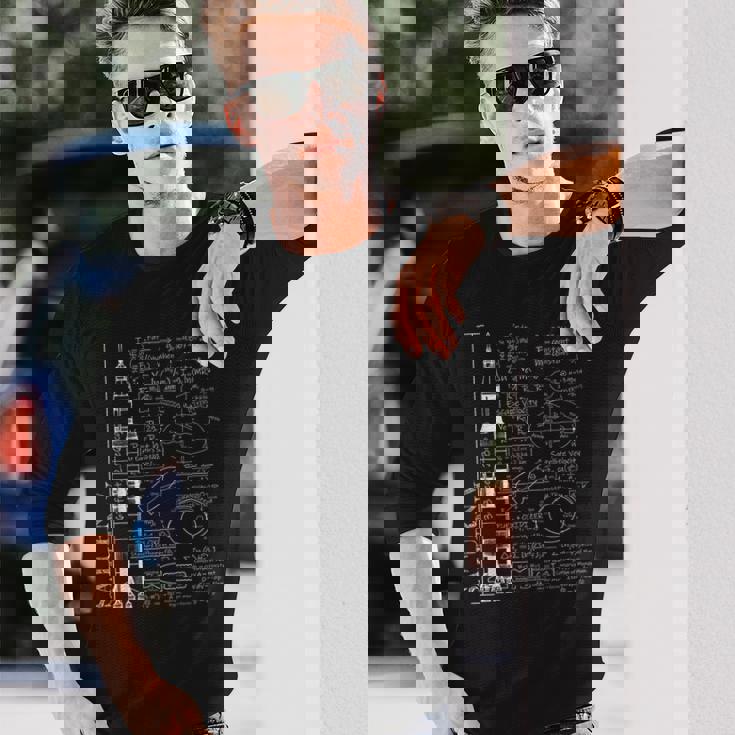 サターンvサターン5ロケット科学方程式 長袖Tシャツ 彼への贈り物