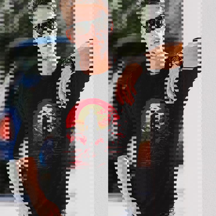 サムライ・カタナ 名誉 武道 日本語 長袖Tシャツ 彼への贈り物