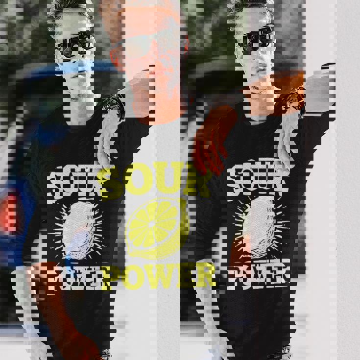 サワーパワー レモンフルーツ 長袖Tシャツ 彼への贈り物