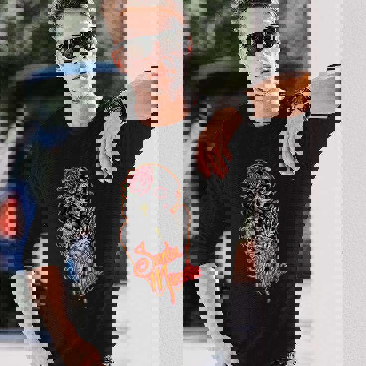 サンタ・ムエルテ・カトリーナ・カラベラ 長袖Tシャツ 彼への贈り物