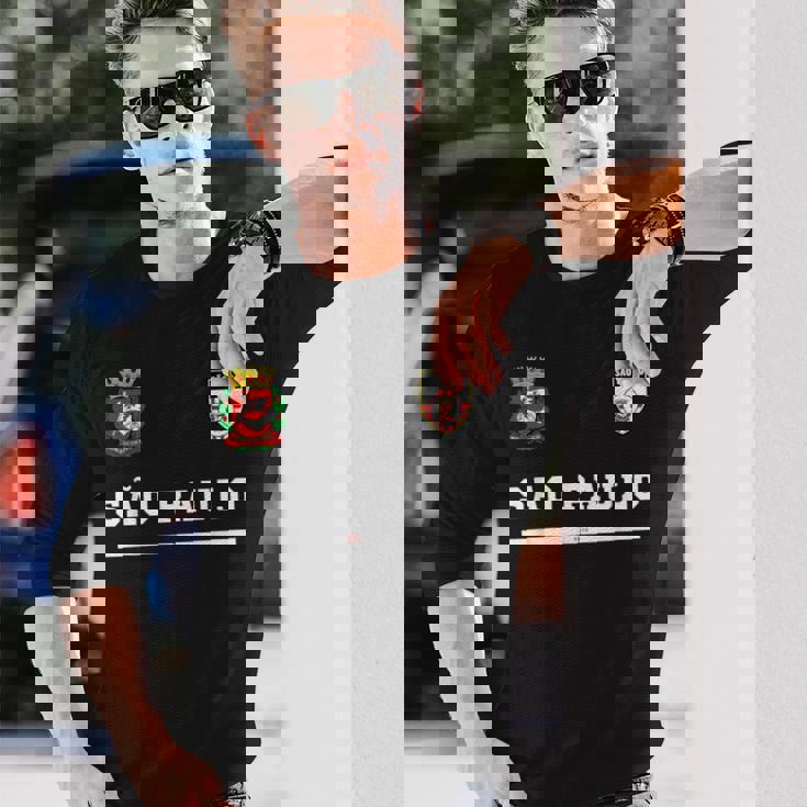 サンパウロスポーツサッカージャージーフラッグ ナショナル。 長袖Tシャツ 彼への贈り物