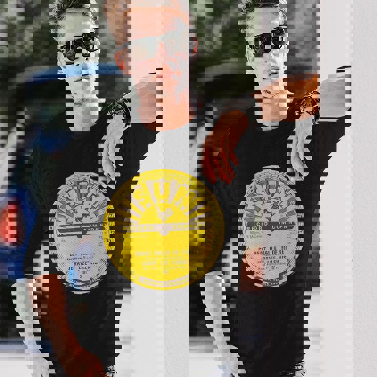 サン・レコードビニール・ジェリー・リー・ルイスグレート・ボールズ・オブ・ファイア 長袖Tシャツ 彼への贈り物