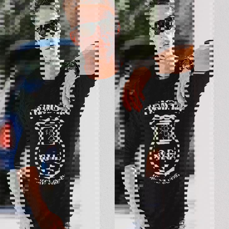 サーモスタット ポリス Protect & Conserve 父の日 Dad メンズ 長袖Tシャツ 彼への贈り物