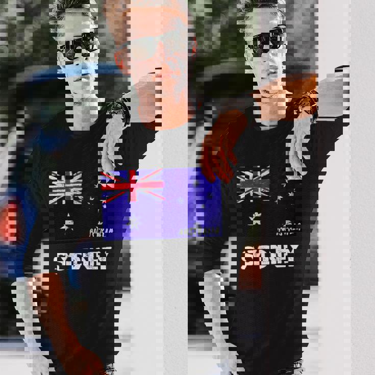 シドニー オーストラリア国旗ジャージ 長袖Tシャツ 彼への贈り物