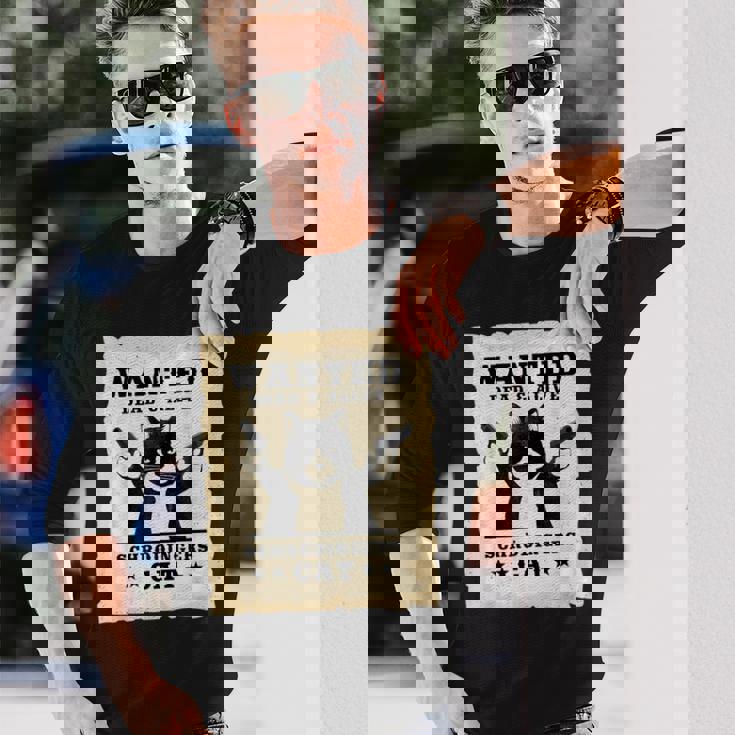 シュレディンガーの猫 物理学 パラドックス 量子力学 科学 長袖Tシャツ 彼への贈り物