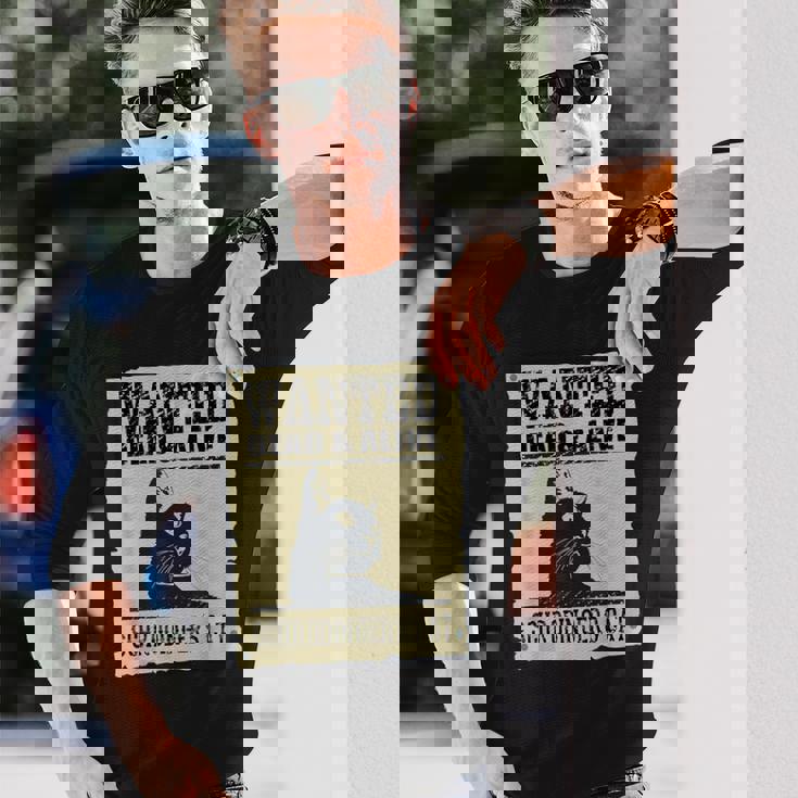 シュレディンガーキャット 長袖Tシャツ 彼への贈り物