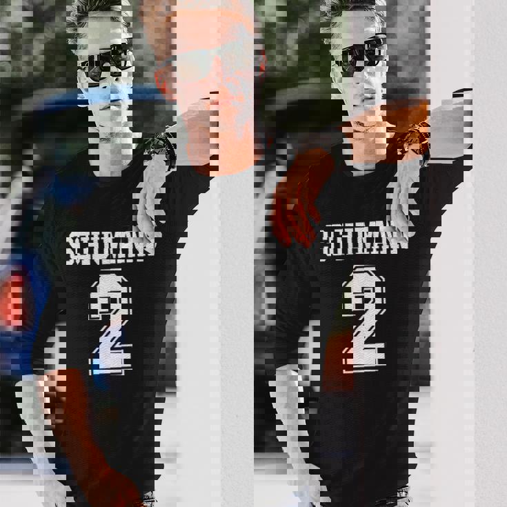 シューマン第2交響曲面白いスポーツchumann 2 長袖Tシャツ 彼への贈り物