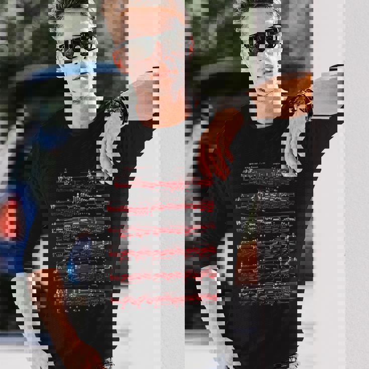 ショパンの革命的なエチュードピアノピアニスト。 長袖Tシャツ 彼への贈り物