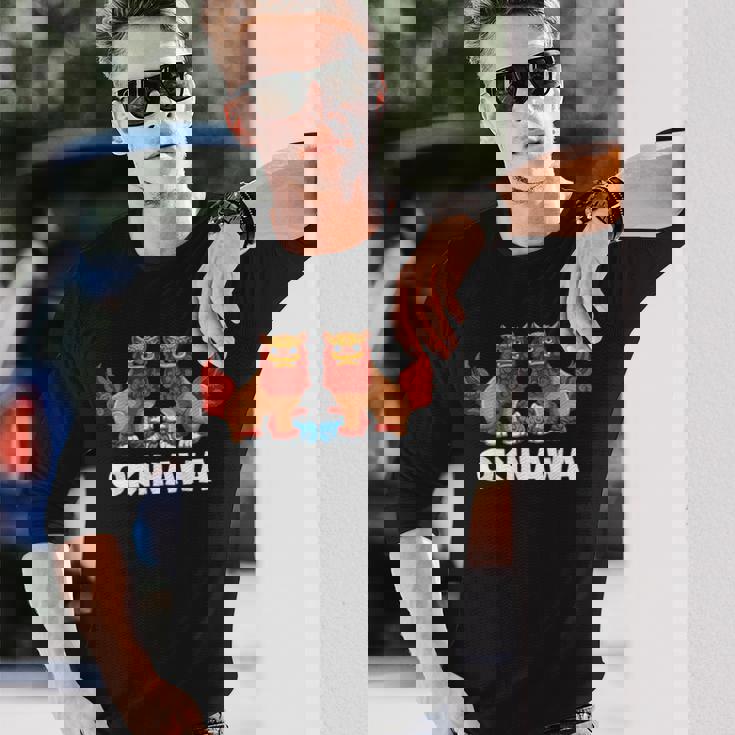 シーサー犬沖縄 長袖Tシャツ 彼への贈り物