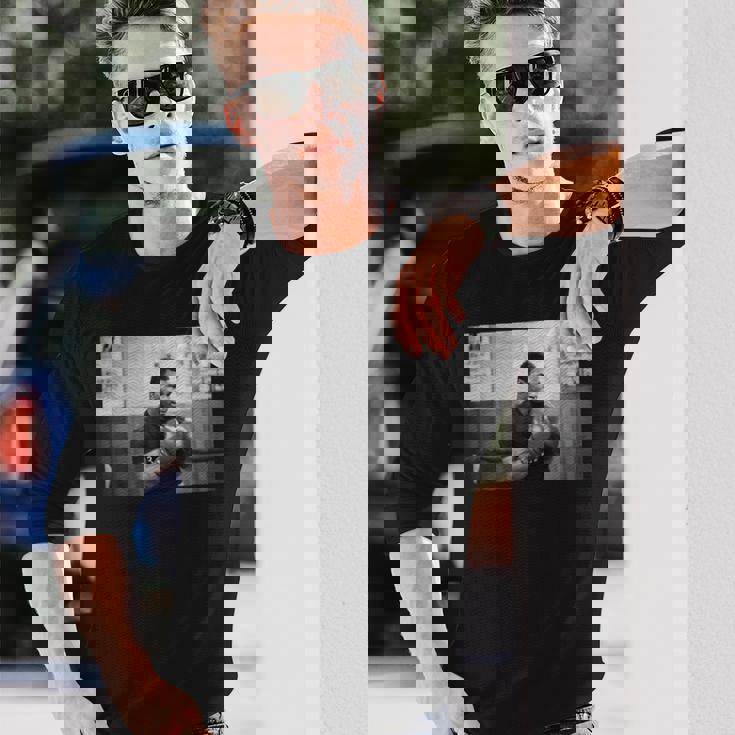 ジェームズ・ティリス対フランク・ブルーノのためにロンドンでボクシングマイク・タイソン。 長袖Tシャツ 彼への贈り物