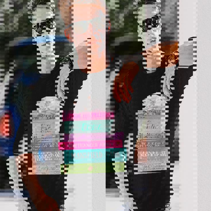 ジェーンオースティン 本 スタック おもしろ文学 長袖Tシャツ 彼への贈り物