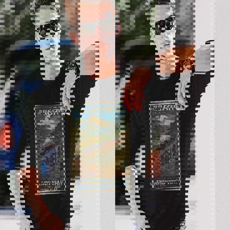 ジャコバイト蒸気レールトレイン 長袖Tシャツ 彼への贈り物