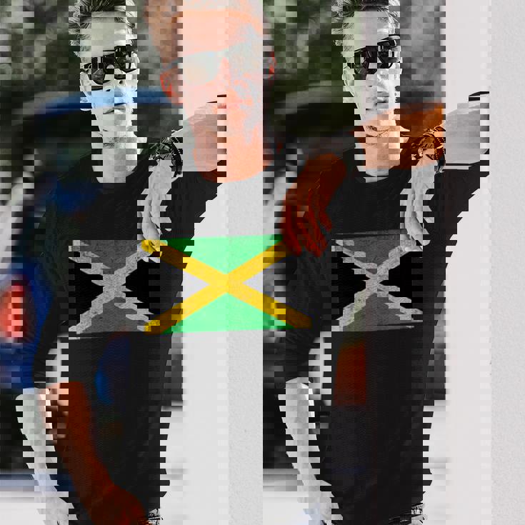 ジャマイカ国旗グラフィック メンズ レディース キッズ 長袖Tシャツ 彼への贈り物