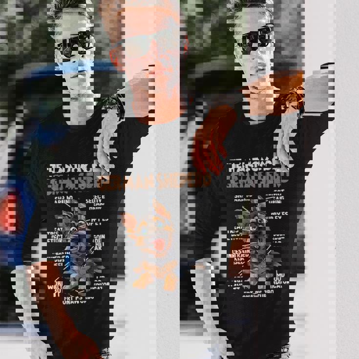 ジャーマン シェパードの犬の散歩犬愛好家のジャーマン シェパード 長袖Tシャツ 彼への贈り物