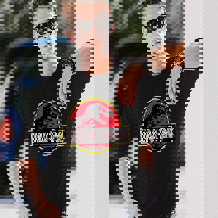 ジュラシックパークのロゴ 公式ライセンス商品。 長袖Tシャツ 彼への贈り物