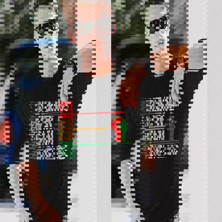 ジューンティーンスは1865年以来すべてのチェーンを断ち切りました 長袖Tシャツ 彼への贈り物