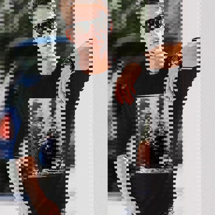 ジョン・コルトレーン 白黒写真 長袖Tシャツ 彼への贈り物