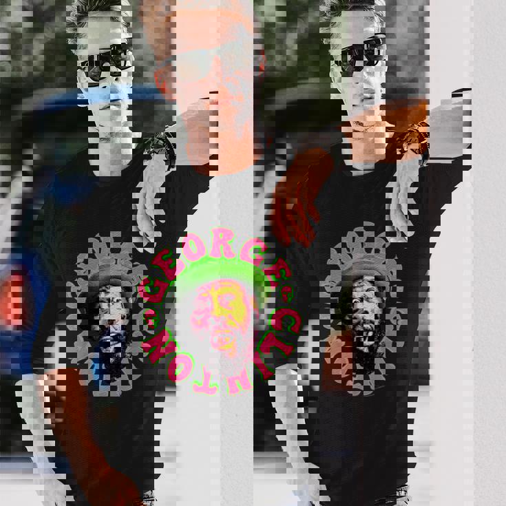 ジョージ・クリントン・フェイス 長袖Tシャツ 彼への贈り物