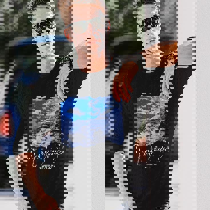 スイス ユングフラウヨッホ お土産 ユングフラウヨッホ 長袖Tシャツ 彼への贈り物