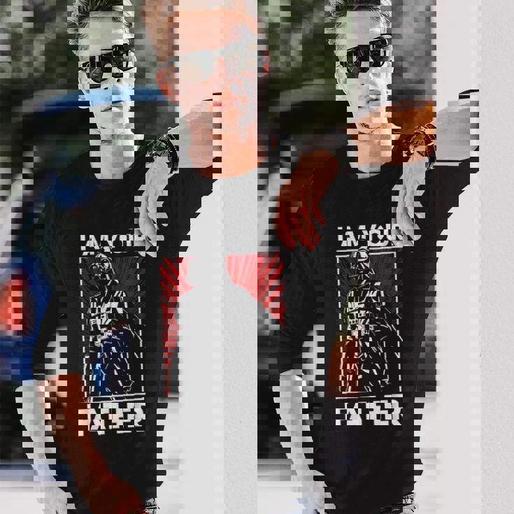 スターウォーズ クラシック 父の日 I Am Your Father 胸ポスター 長袖Tシャツ 彼への贈り物