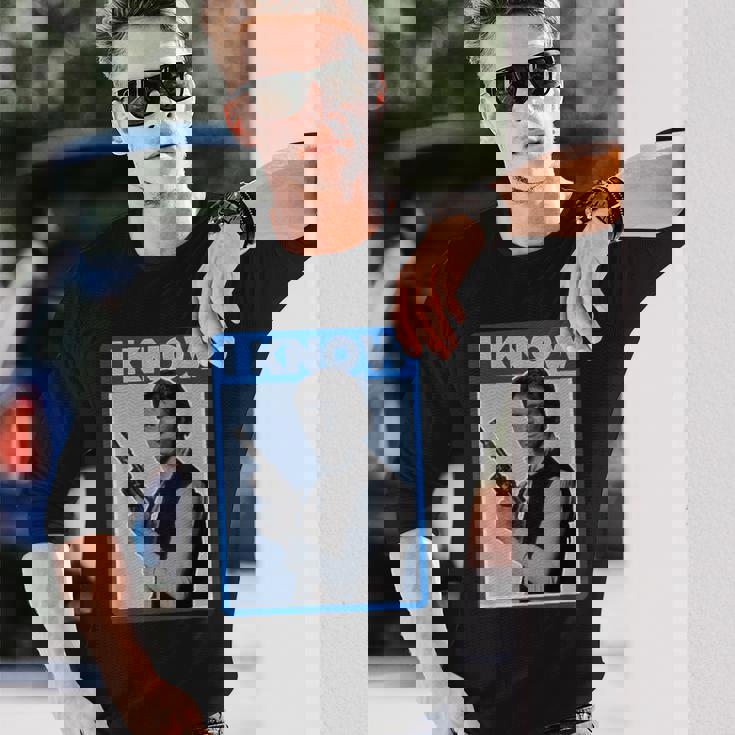 スター・ウォーズ クラシック ハン・ソロ I Know You Love Me ポスター 長袖Tシャツ 彼への贈り物