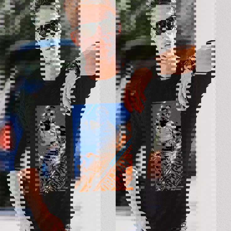 スター・ウォーズ シスの復讐 オビワン ケノービ セイバー スプリット 長袖Tシャツ 彼への贈り物