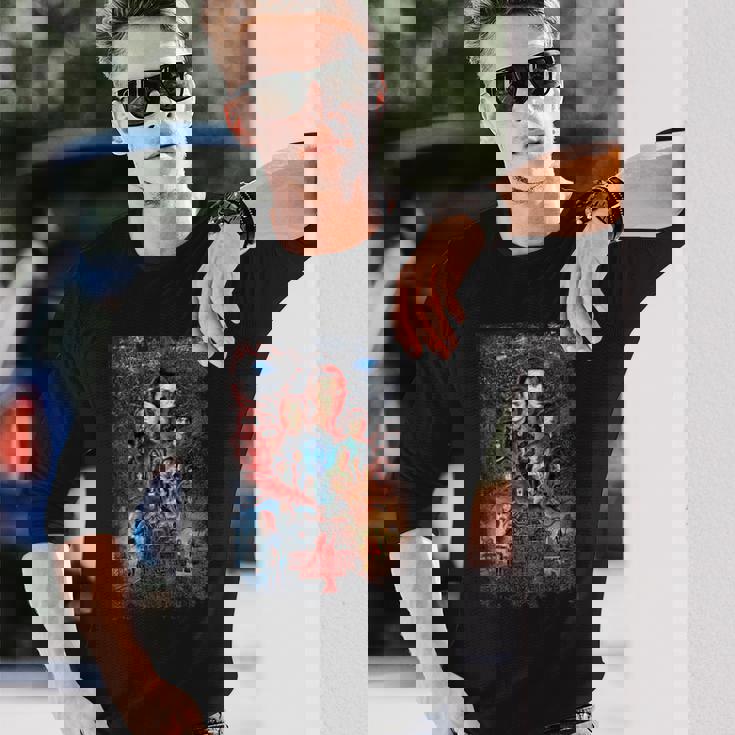 ストレンジャー・シングス4ポスター ヴィンテージ バトルファン 記念品 長袖Tシャツ 彼への贈り物