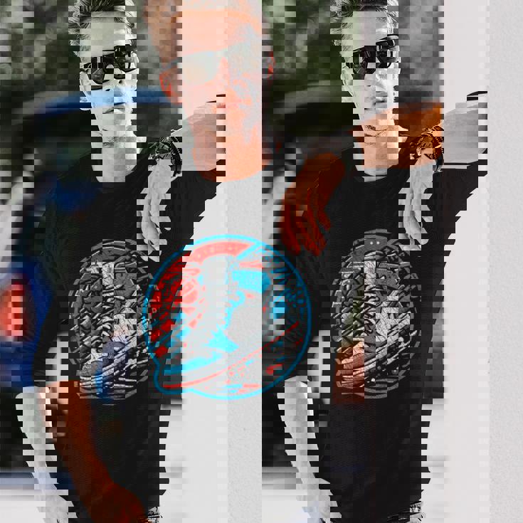 スニーカーヘッドバスケットボールファン 長袖Tシャツ 彼への贈り物