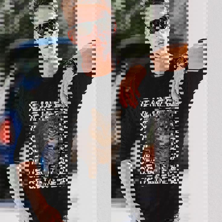 スピニングキャットミーム Oiiaoiia キャットミーム 長袖Tシャツ 彼への贈り物