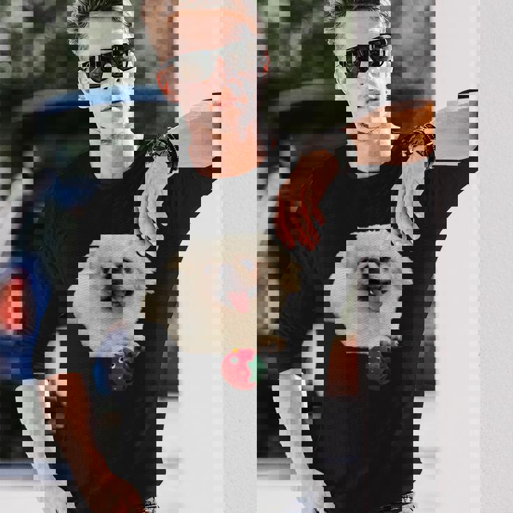 スマイル ペキニーズサニー 長袖Tシャツ 彼への贈り物