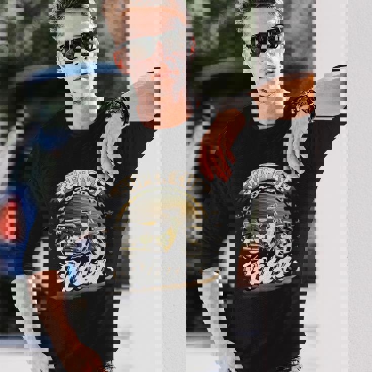 スーパーカブライダー C100 原付バイク レトロジャパン 長袖Tシャツ 彼への贈り物